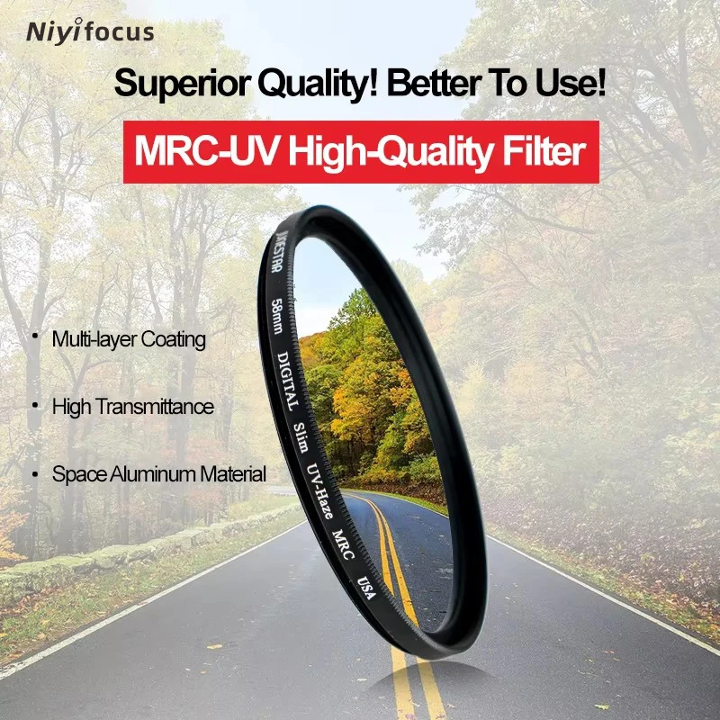 37 40.5 43 46 49 52 55 58 62 77 82mm Lens Filter CPL UV ND2 ND64 ND32 Black Soft Focus for Canon Nikon Sony DSLR SLR Camera