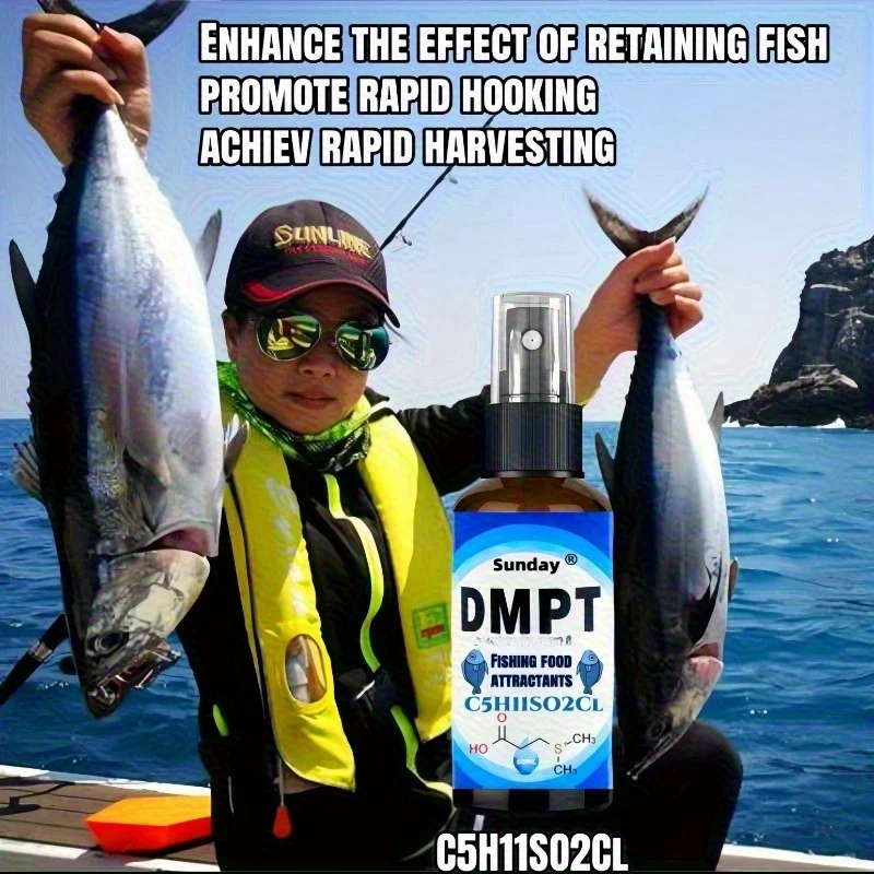 DMPT Fish Attractant Spray 2026 Upgraded Formula:Quickly Gathers & Hooks Fish in Fresh & Saltwater for Rapid Harvest,Direct Bait