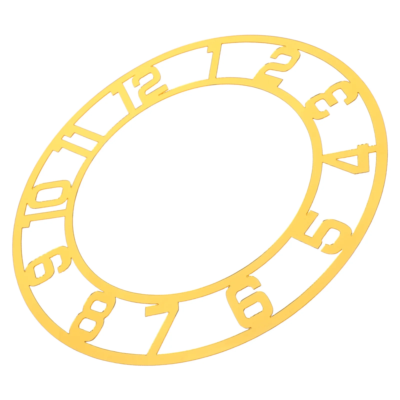 

25Cm Mirror Digital Clock Round Acrylic Wall Sticker For Living Room Hotel Decor Self-Adhesive Lightweight Timepiece Transparent