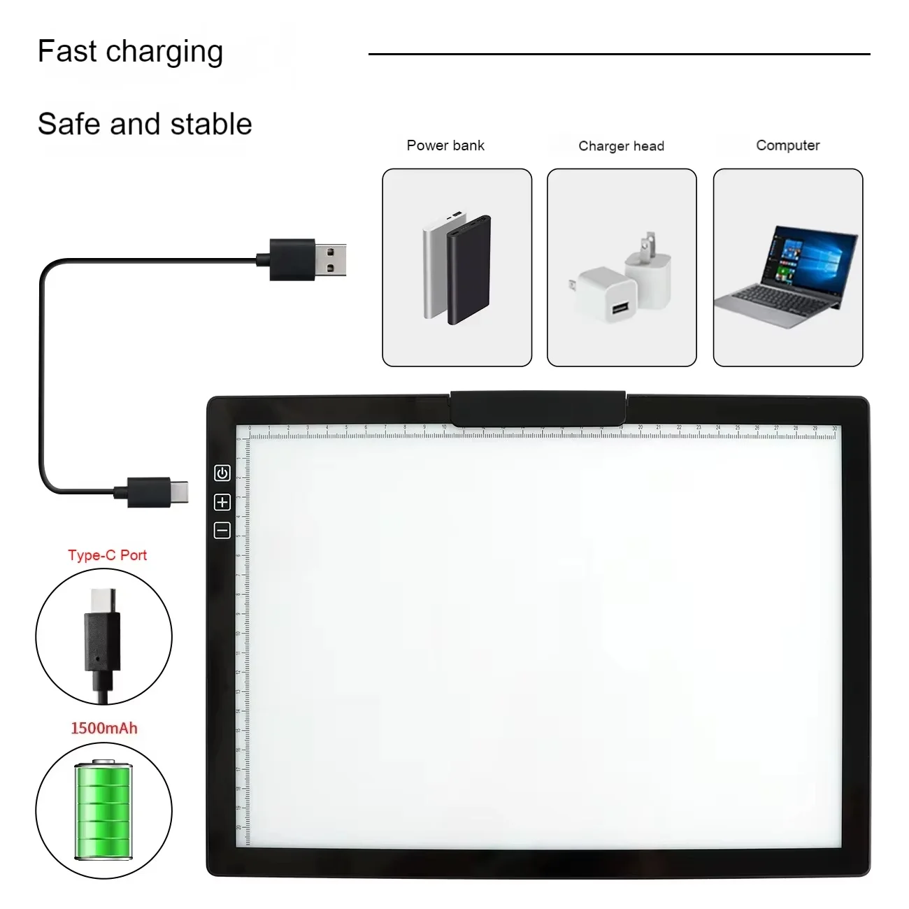 A4 Bright Pad Copy Board Portable LED Drawing Board For Tracing Sketching Drafting And Art Projects Digital Drawing Tablets