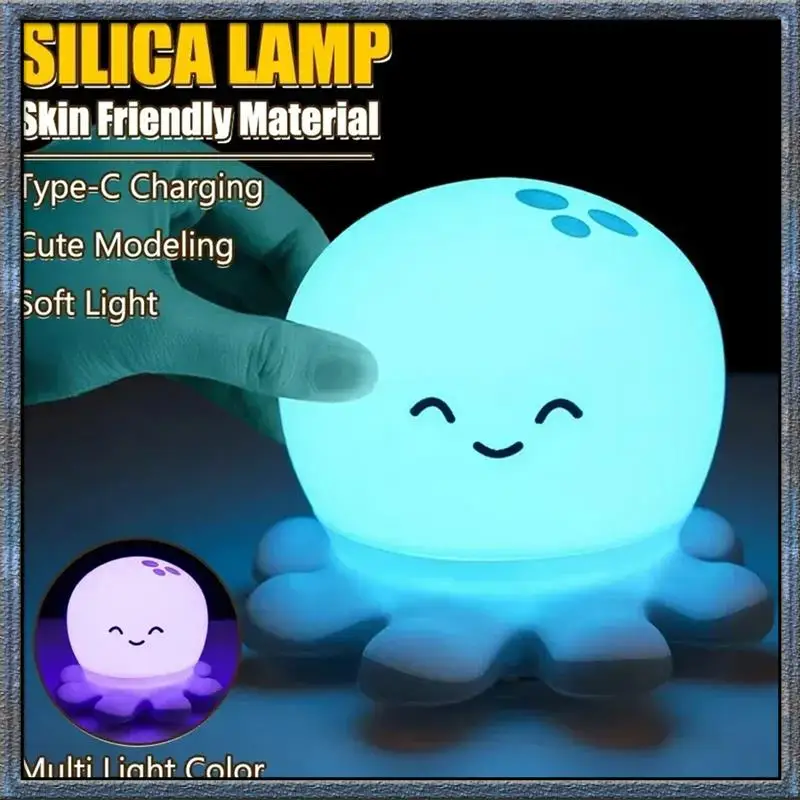 

Top Deals Rechargeable Cute Animals Silicone Night Light Bedside Warm Soft Sleep Lamp For Kids Birthday Gift B