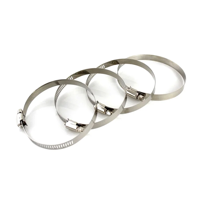 

100Pcs 8mm-120mm Stainless Steel Hose Clamp, Adjustable Worm Gear Drive Hose Clamp for Industrial Pipe and Plumbing