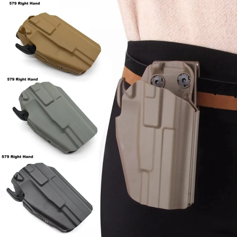 Hunting Gun Holster Quick Release 579 Waist Pistol Holster for Glock 17 1911 m92 usp p226 SIG H&K S&W M&P Hunting Accessories