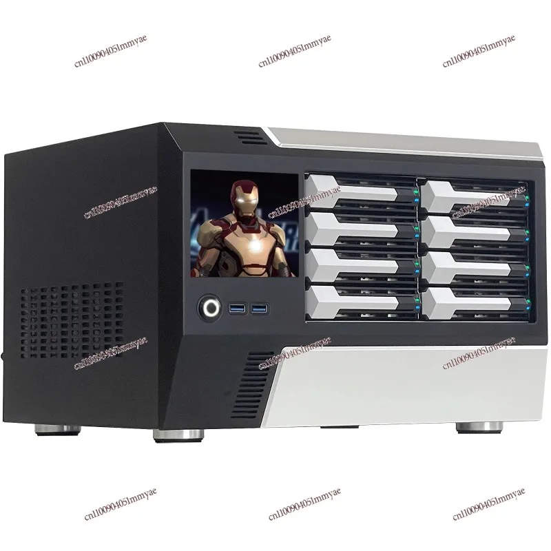 

Bestseller 8-Disk nas chassis 8-disk MATX with backplane hot-swappable SATA hard disk SAS full height PCI slot FLEX power supply