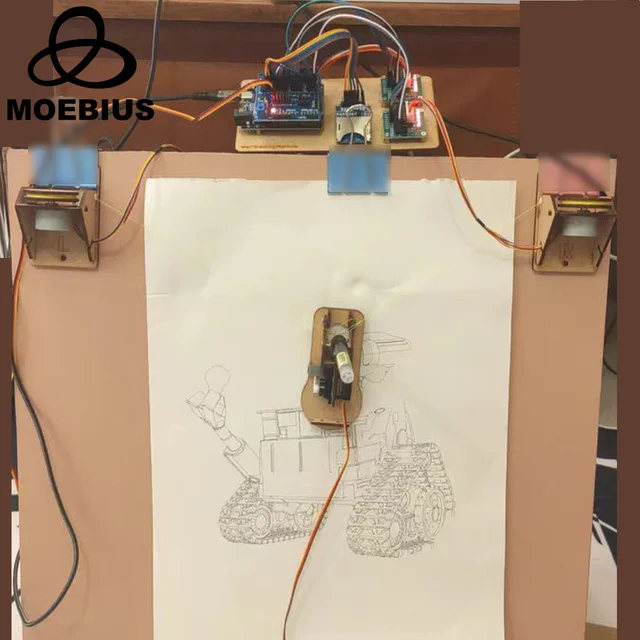 Najtańszy robot do rysowania z otwartym źródłem Ploter do rysowania linii Malowanie ścian Zestaw do projektowania robotów dla Arduino