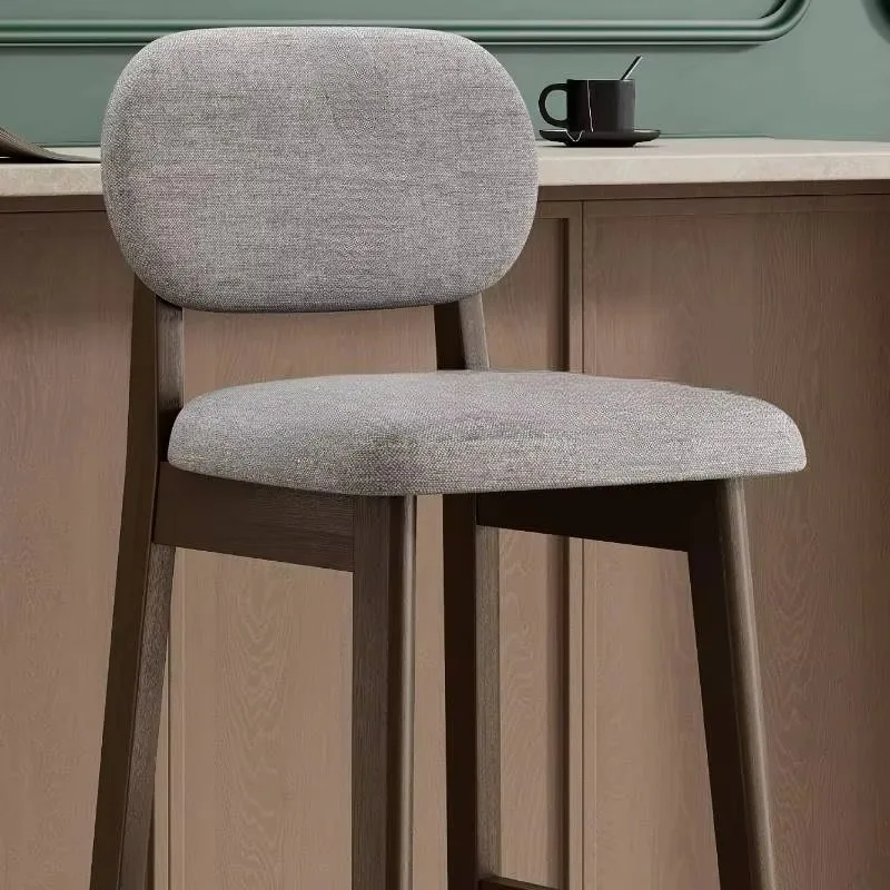 Designer Simple Bar Chair Comfortable In Malaysia Modern Restaurant Counter Stool Kitchen Japandi Tabouret De Bar Club Furniture