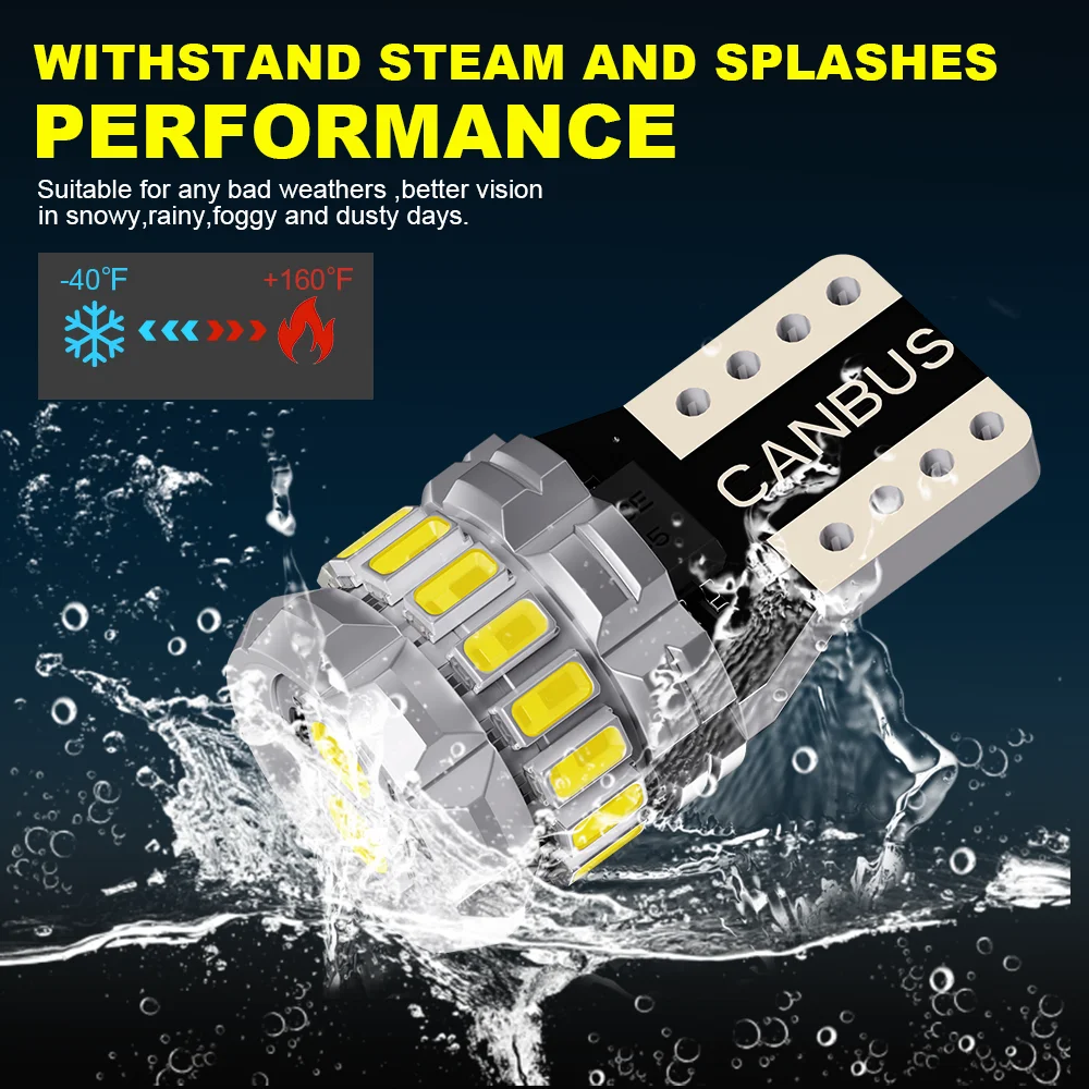 NLpearl 2x T10 W5W LED لمبة Canbus 194 168 لمبة 5W5 5W 12V السوبر مشرق سيارة الداخلية الجانب ضوء لوحة ترخيص مصباح 6500K الأبيض