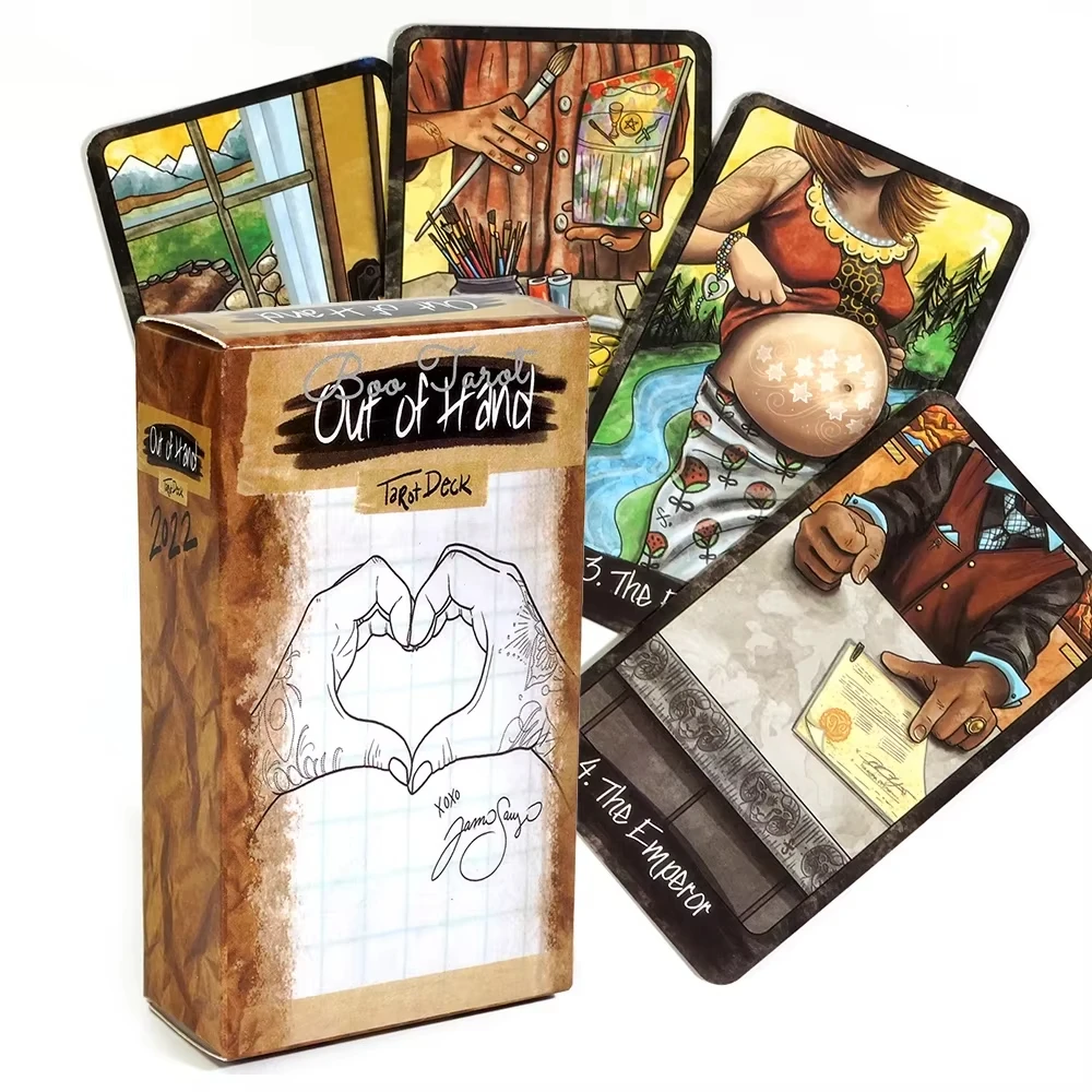 78pcs Cards Out of Hand Tarot Deck Divination Tarot Board Game Deck Fortune Telling Family Party Guide Versions Edition