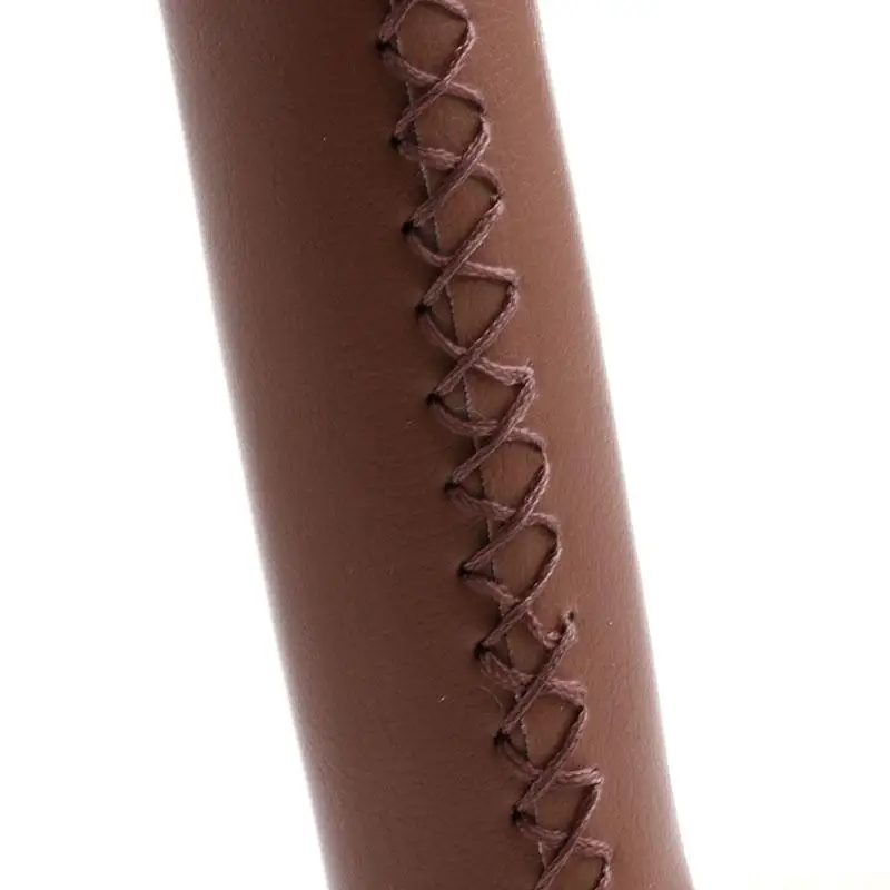 

M5TC MTB BMX Road Mountain Bike Cycling Stitched Leather Handlebar End Grips
