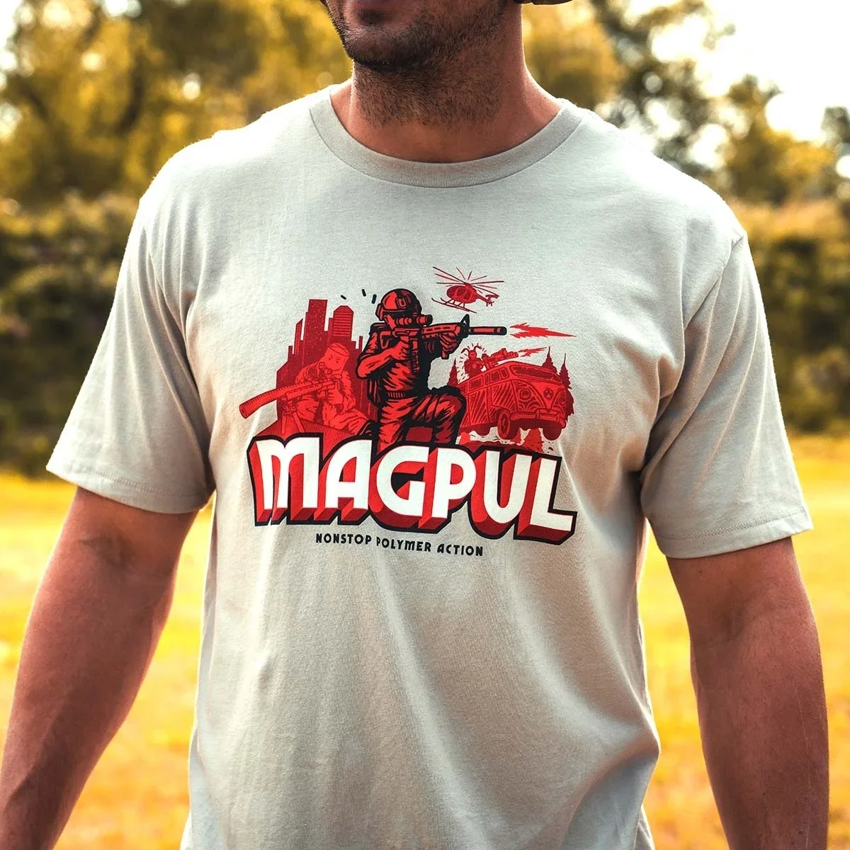 

2025 New MAGPUL Set Custom Round Neck Shirt Short Sleeve Tactical T-shirt Stick Loose Comfortable Round Neck Unseix Oversize Top