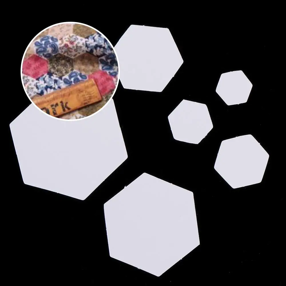 100PCS Hexagon Templates for Patchwork Paper Sewing Craft DIY Garment Fabric Sewing Tools Accessories