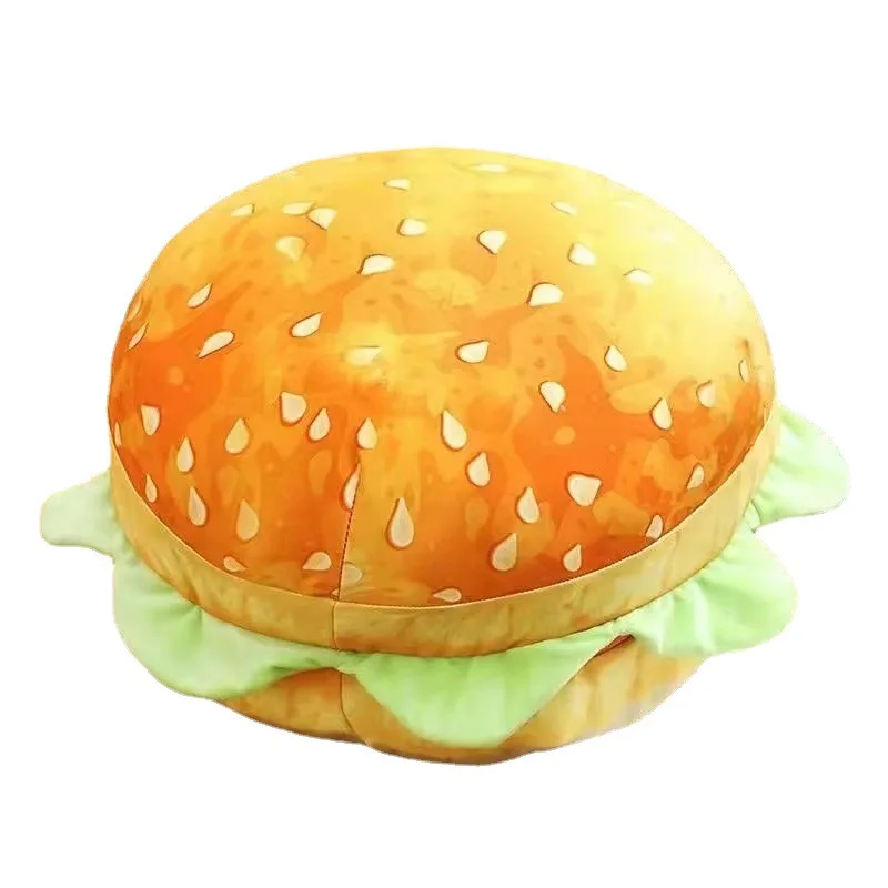 

Hamburger Pillow Seat Cushions Nap Postgraduate Entrance Examination Sleeping Artifact Double-Use Office Simulation Doll