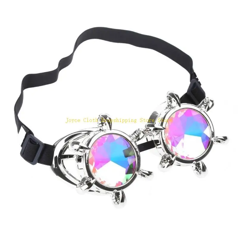 أزياء النظارات الشمسية خمر نظارات Steampunk نمط فاسق النظارات تأثيري النظارات 10CD