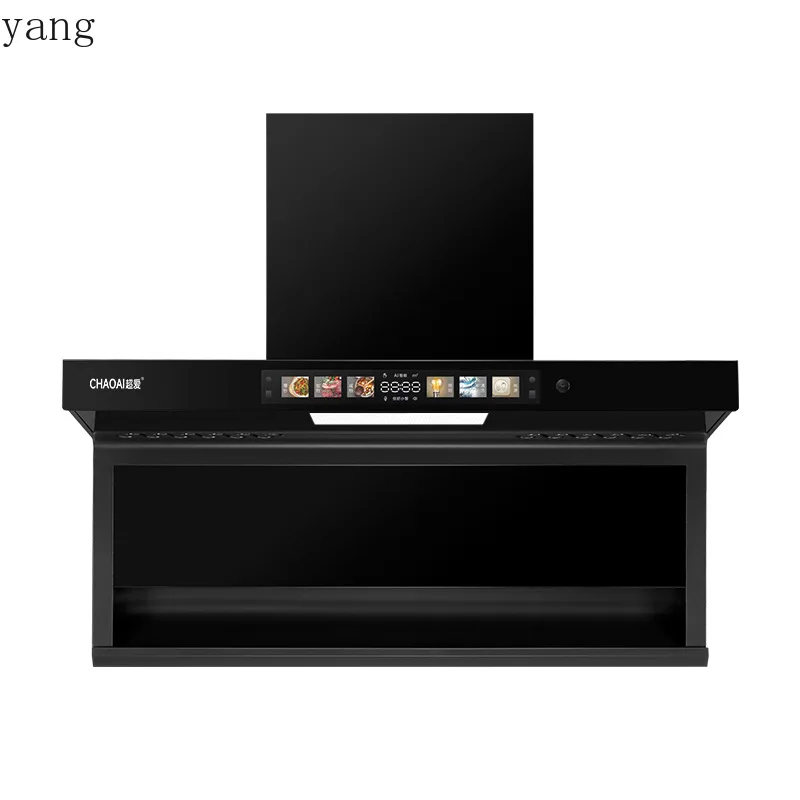 YJQ range hood home kitchen double range hood wall mounted inverter supercharged