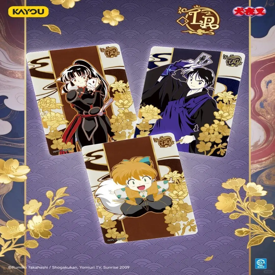 Kayou genuíno cartão inuyasha alma jade viagem jogo coleção cartão animação dos desenhos animados periféricos brinquedos das crianças presente