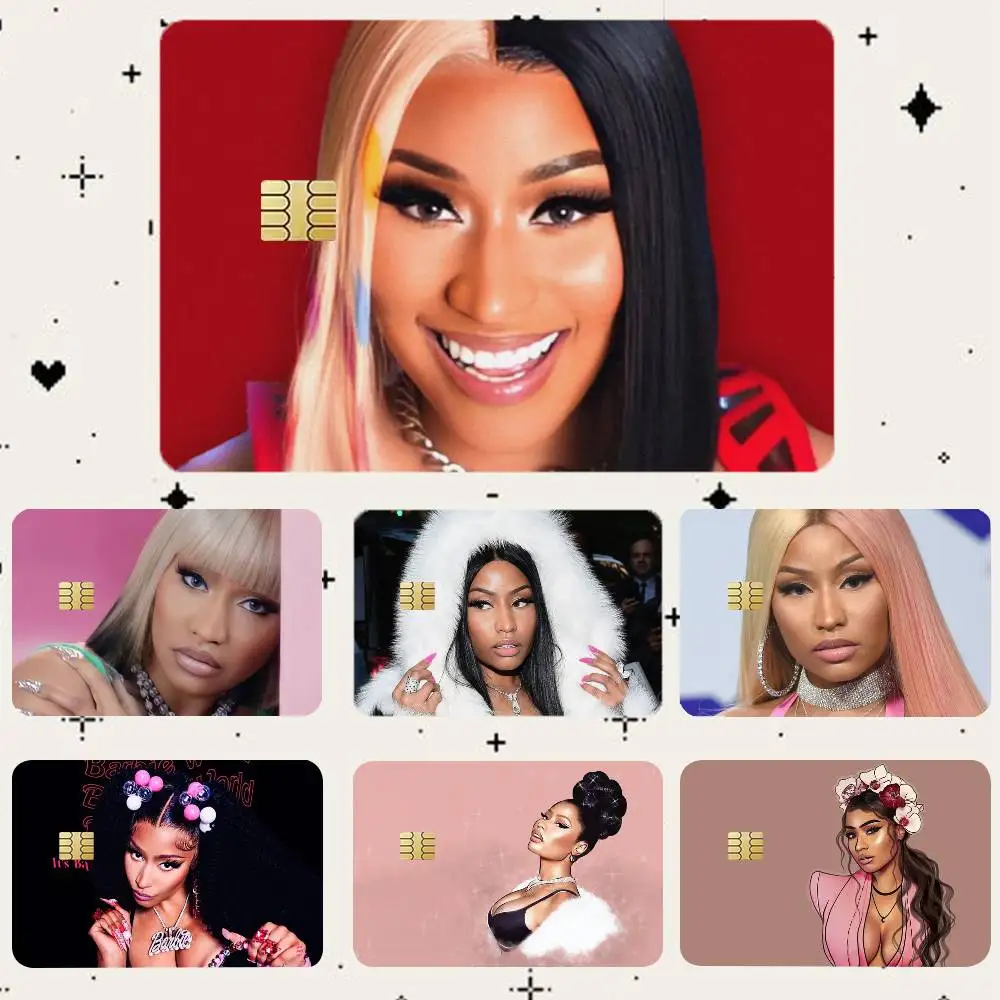 

N-Nicki minaj HD Waterproof Card Skins Protective Stickers for Credit Bank Game Cards