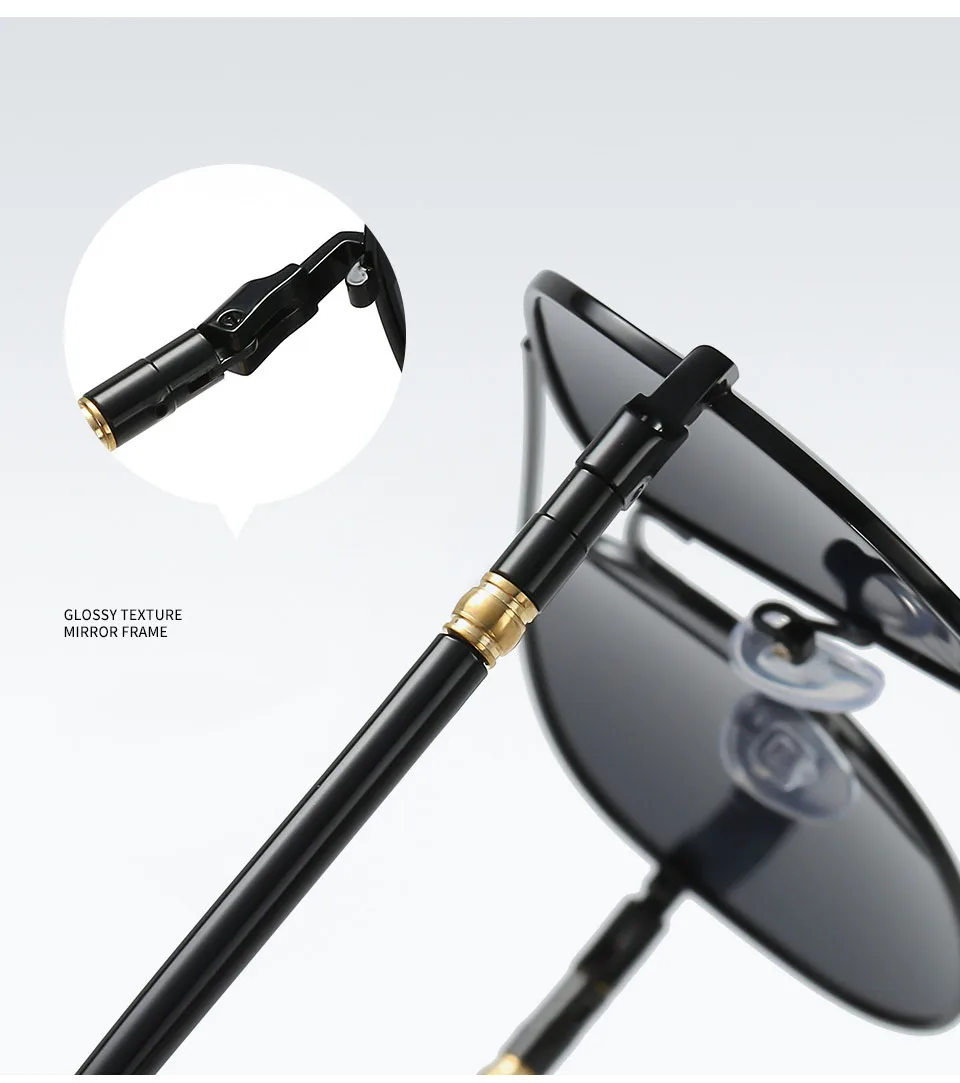 Legierung Pilot getönte Lesesonnenbrille Männer klassisch täglich schwarz fertig Presbyopie Brillen Outdoor Shade Brillen – Detail 16