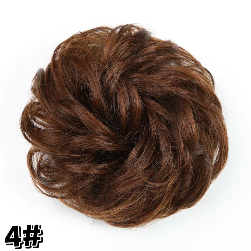 poragalo 100% Human Hair Bun, Messy Bun Hair Piece Real Human Hair Extensions Natural Curly Hair Bun Hairpieces For Women/Kids