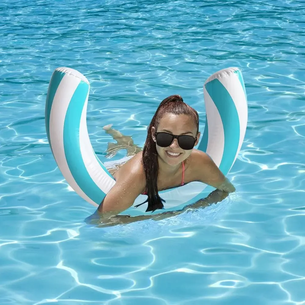 

New inflatable ring swimming ring inflatable curved swimming pool surface swimming pool floating rowThe model with foam board