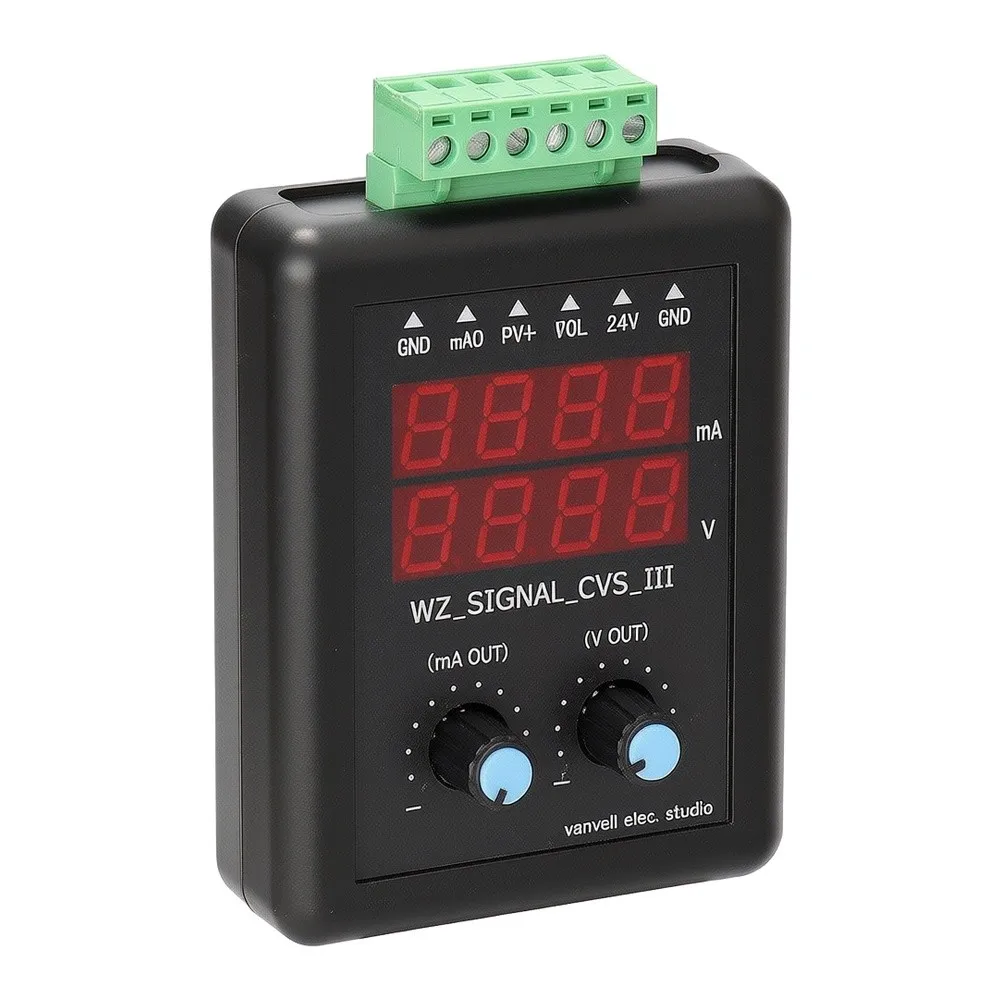 24V Compatible Signal Generator for Industrial Calibration Featuring 0.01mA Adjustable Steps and Low Voltage Indicator