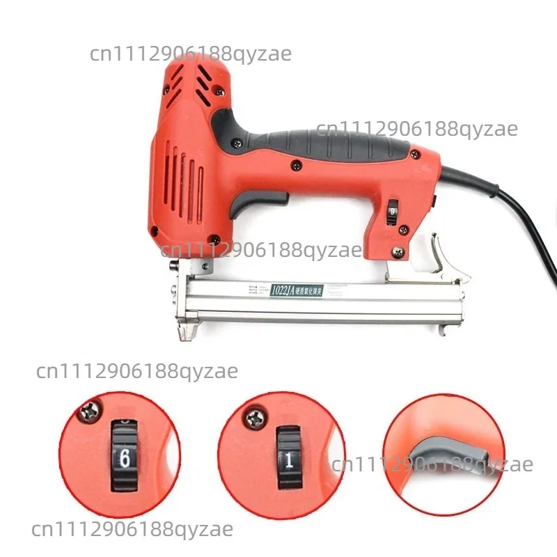 Electric Nails Staple Gun Adjustable 1022-yard Nail Gun Woodworking Tool Nail Gun Nailer Electric Staples Nail Guns 220V 2000W view 3