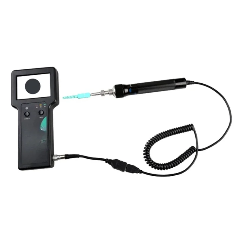 Handheld portable fiber optic end face detector jumper flange fiber optic microscope magnification