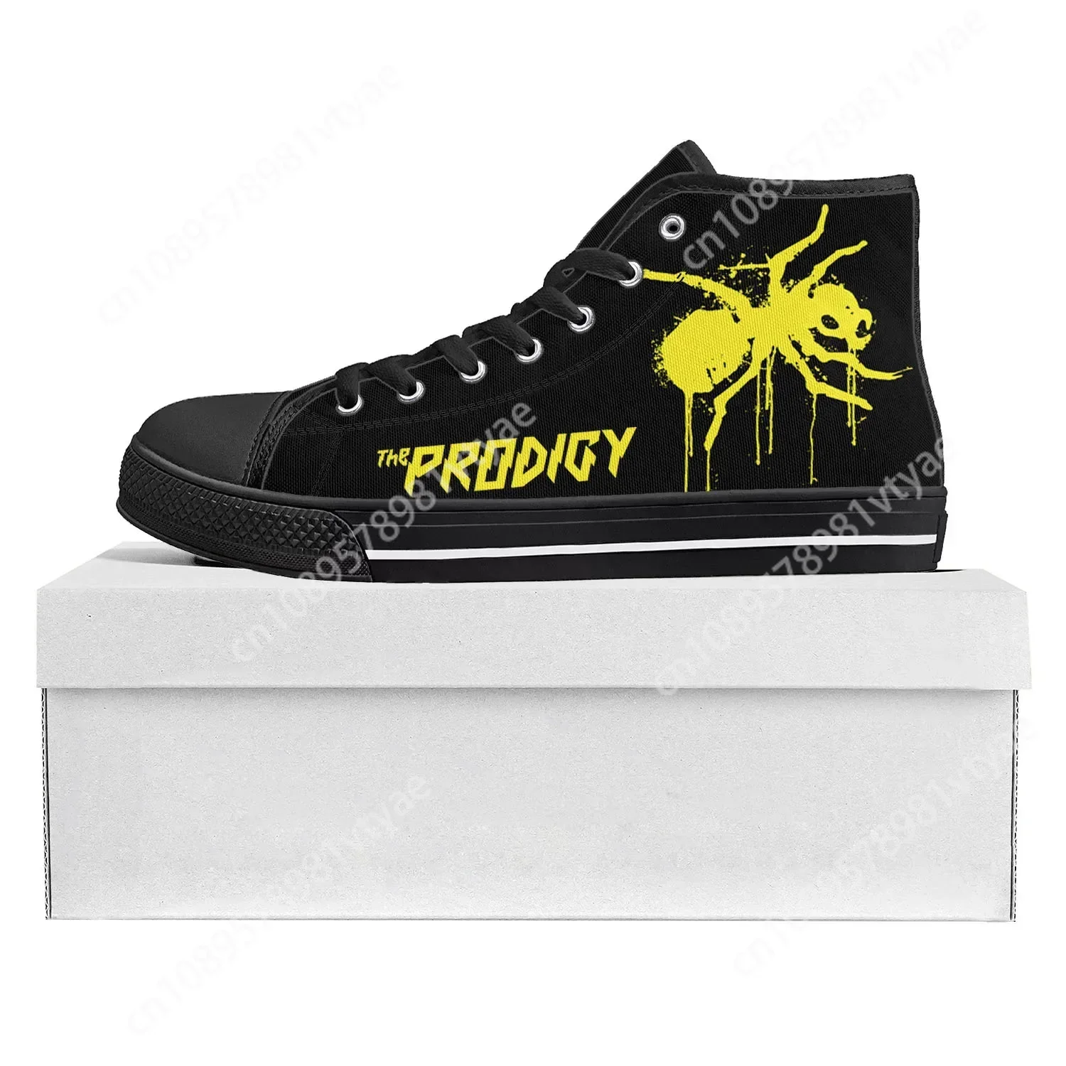 The Prodigy Rock Band Punk High Top High Quality Sneakers Mens Womens Teenager Canvas Sneaker Casual Couple Shoes Custom Shoe