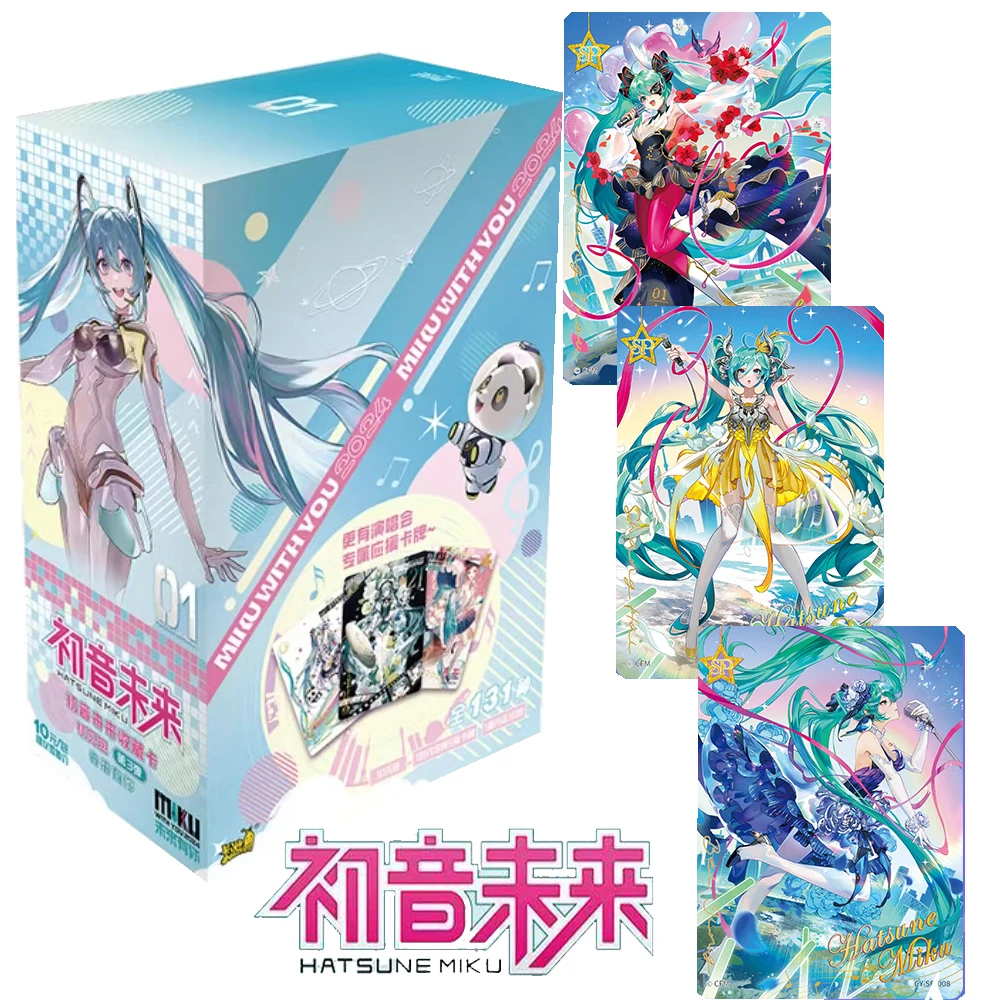 Kayou Wholesale Hatsune Miku Cards Collection for Children Dream Planet Concert Theme Star Cluster Cards Toys Anniversary Gifts