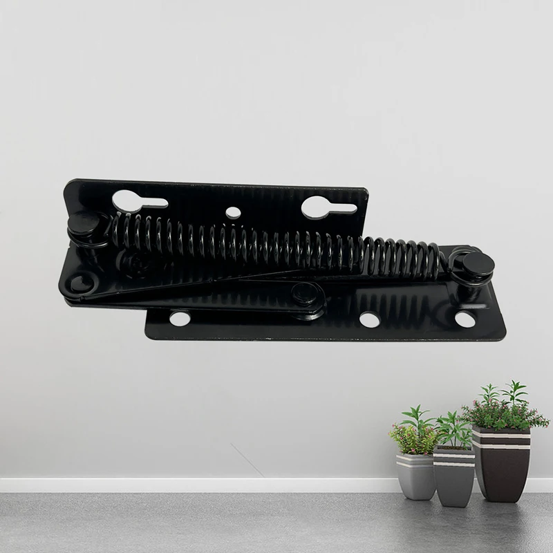 (1 Set) 80 Degree Spring Hinge Cabinet Flip Tray Hinge Sofa Headrest Folding Spring Support Split Hinge Hardware Accessories