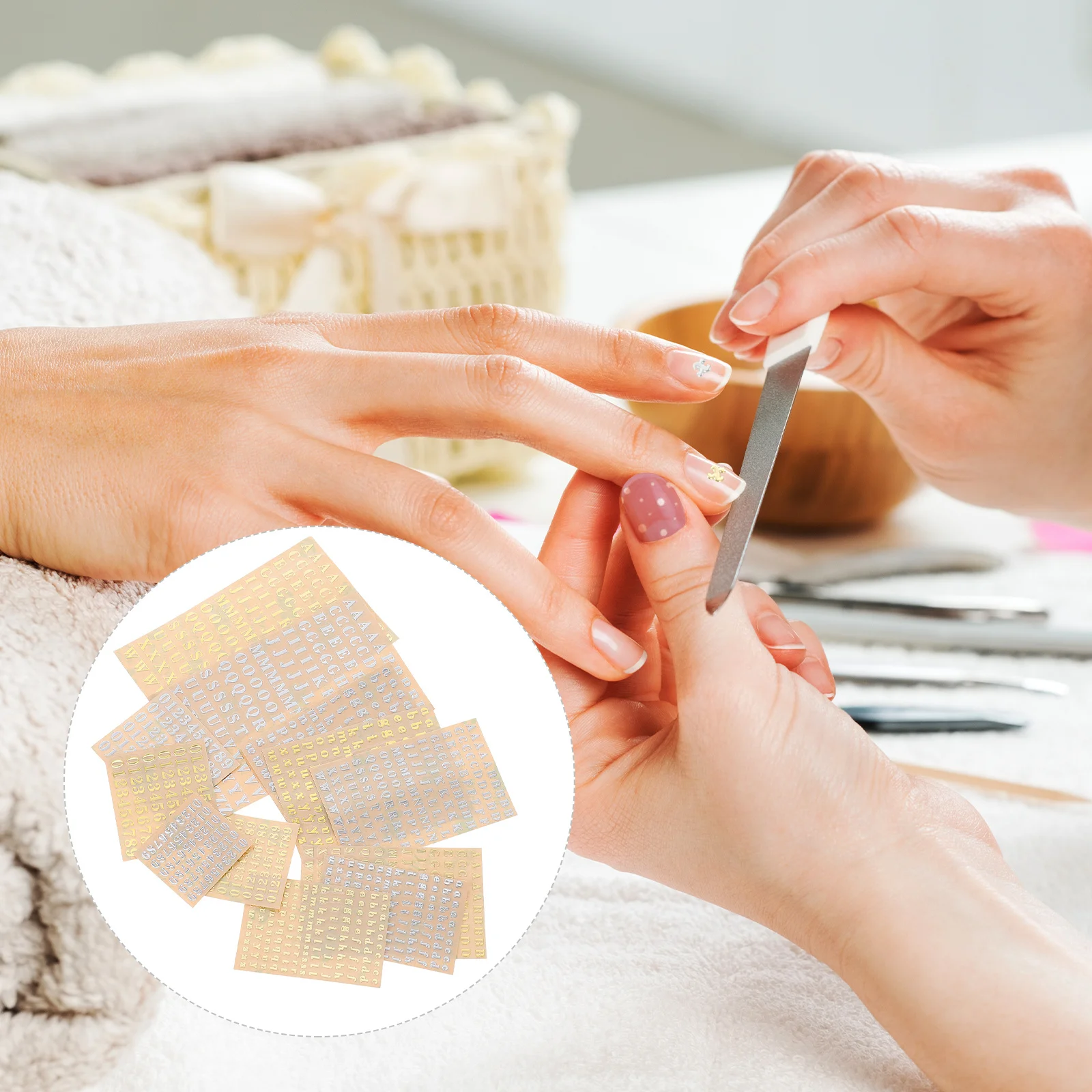 

26pcs Alphabet Stickers Metal Self Adhesive Letters Numbers For Diy Resin Mold Name Tags Epoxy Bottle Labels Crafts Decals