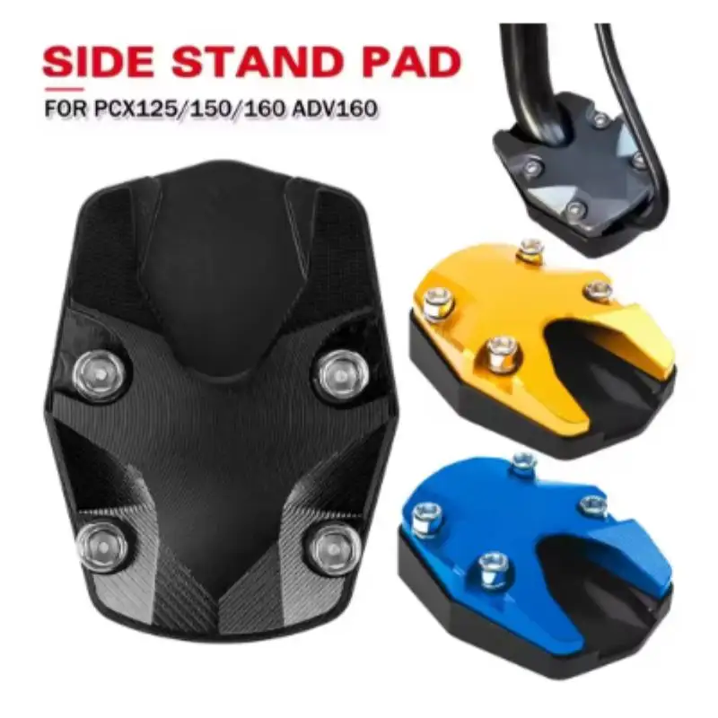 For Honda PCX160 PCX150 PCX125 PCX 125 150 Motorcycle Aluminum Kickstand Extension Support Plate Side Stand Enlarge Foot Pad