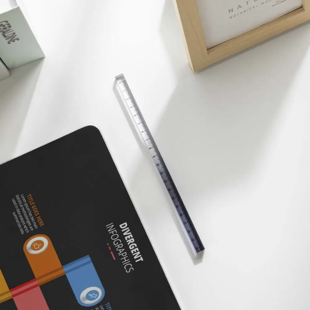 15 cm 20 cm 30 cm Sfumatura Righelli Dritti Multifunzione Divisione Matematica Disegno Righello Disegno Trasparente Strumenti di Disegno FAI DA TE