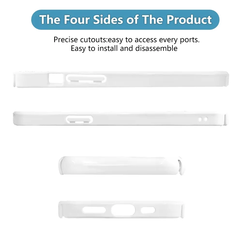 Fonlyu 10pcs 3D Sublimation Blank Phone Case for iPhone/Samsung S26 14 15 16 17 Shell Heat Transfer Mobile Cover DIY Customized