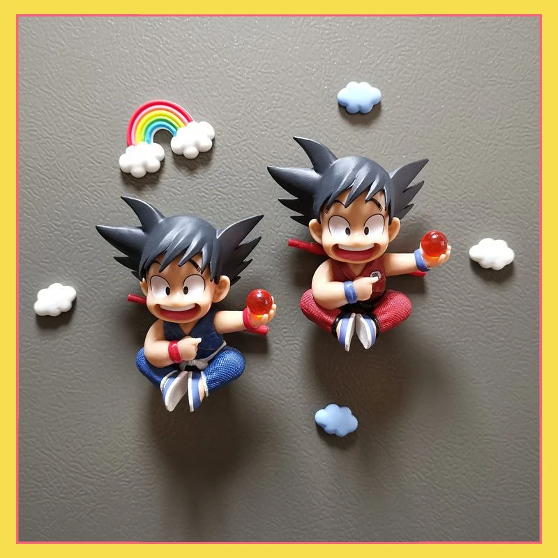 

Anime Dragon Ball Creative Flying Son Goku 3D Refrigerator Magnetic Paste 3D Anime Refrigerator Decoration Message Paste