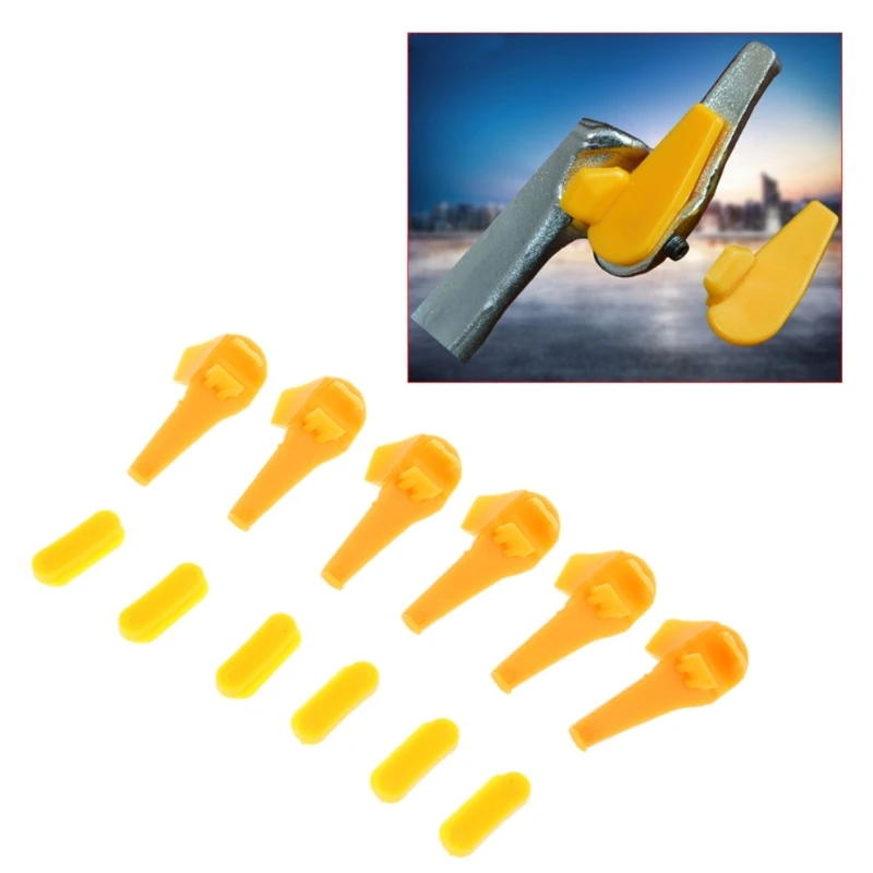 652F Car Tire Repair Tool Tyre Changer Tire Changer Accessories Opening Yellow Head Duck Insert Rims Protector 12pcs