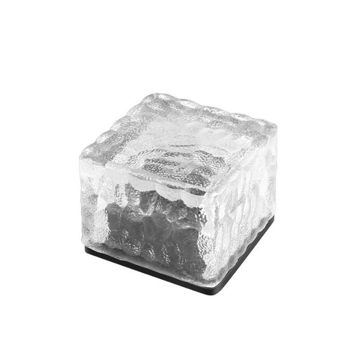 Solar Glass Brick Lights Ice Cube LED Lantern Crystal Brick Stone Lamp Landscape Path Lights For Garden Patio Decorative Festive