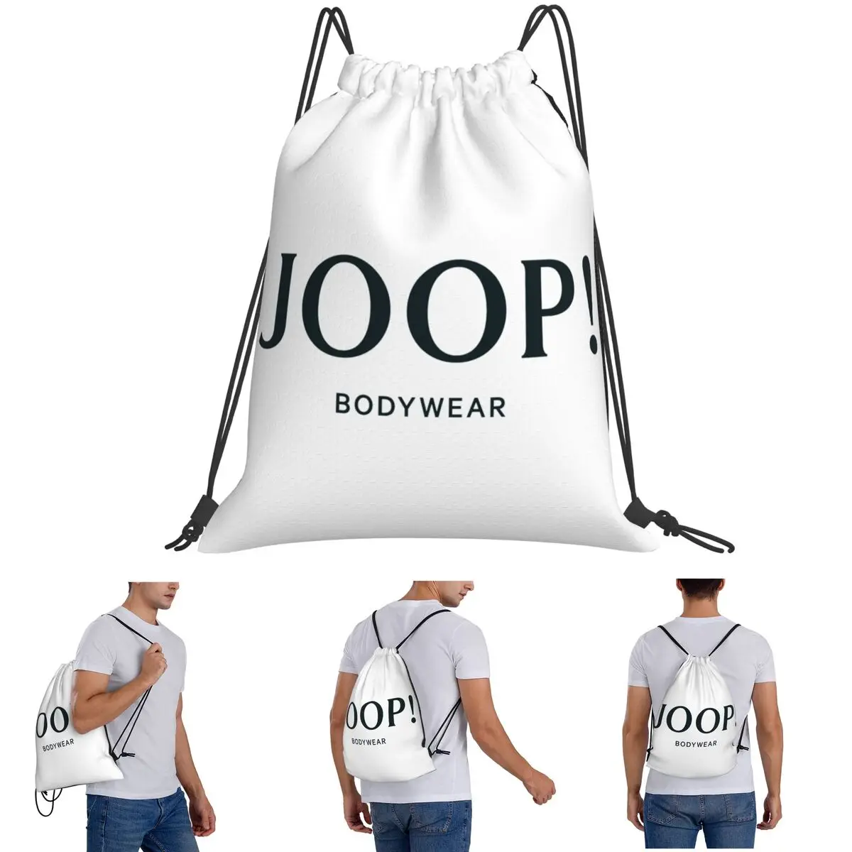 Funny Printed Joop Cool Backpacks Multi-function Portable Drawstring Bags Sports Bag Book Bags For Man Woman Students