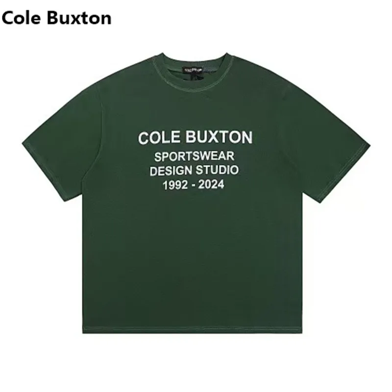 Cole Buxton Minimalist Slogan Western Streetwear Brand Relaxed-Fit Pure Cotton Short-Sleeve Base Layer T-Shirt