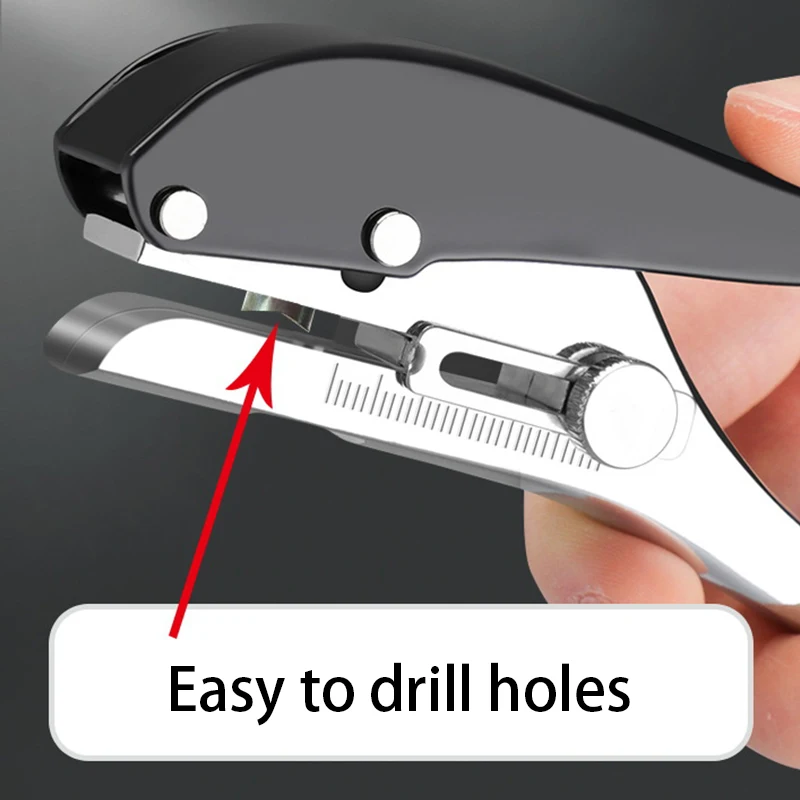 Imagem -06 - Alicate Perfurador de Faixa de Borda Manual 10 12 15 mm Ferramenta de Perfuração de Folha de Cartão de Buraco de Unha Máquina de Perfuração Manual Vedação de Borda