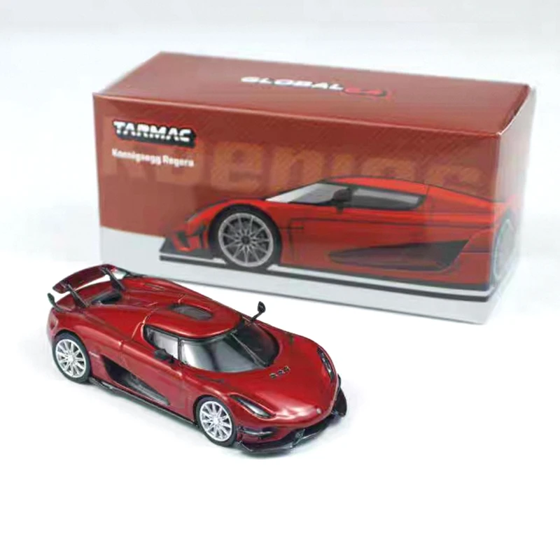 

TW 1:64 Koenigsegg Regera Red Metallic Diecast Car Model Collection Miniature Toy Tarmac Works