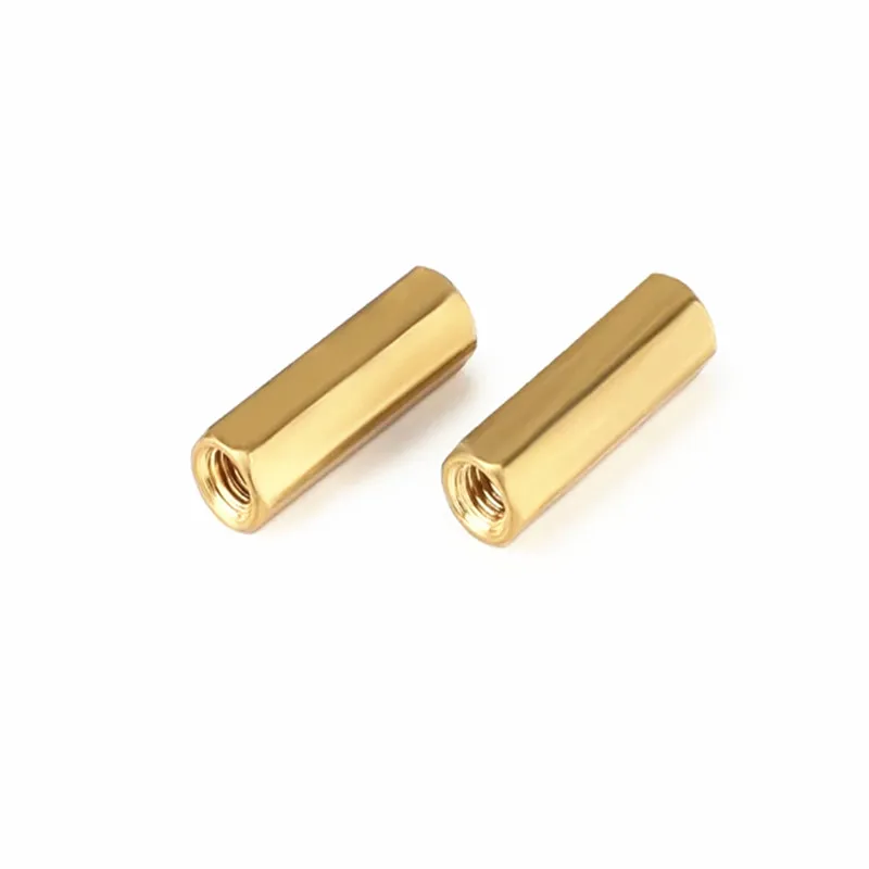 5-50pcs Hex Female to Female M2 M2.5 M3 M4 M5  brass standoff spacer Hexagonal Stud Spacer Hollow Pillars