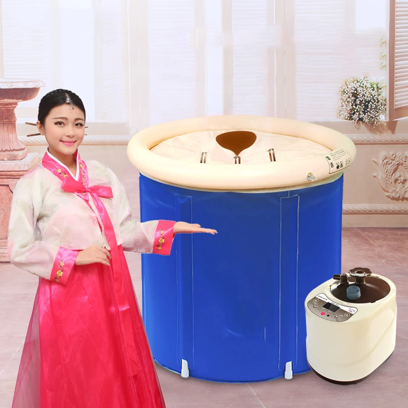 

Foldable Indoor One Person Steam Sauna Fumigation Bathtubfor Detox&Slimming Weight Loss Infrared Spa Sweat Steam Bath Box