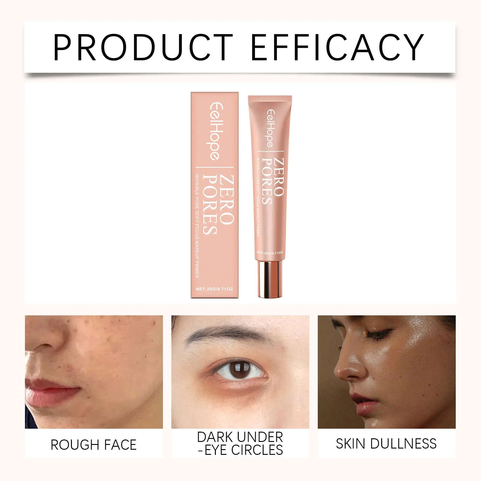 보이지 않는 모공 크림 컨트롤 페이셜 프리 메이크업 프라이머베이스 모이스춰 라이징 부드러운 피부 균일 한 톤 매트 격리 컨실러 화장품