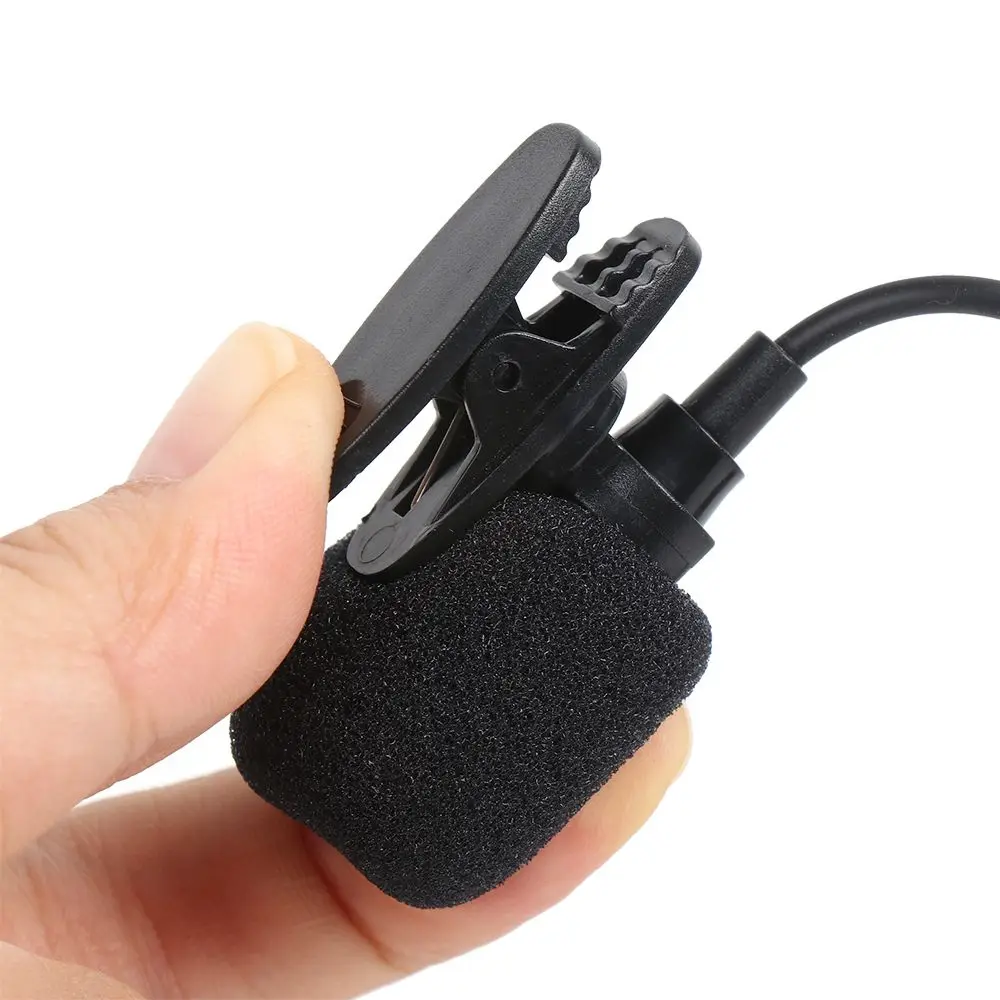 Noise Reduction Mini For Phone Laptop Audio Wired Recording Teaching 3.5mm Jack Lavalier Condenser Mic Clip-On Lapel Microphone