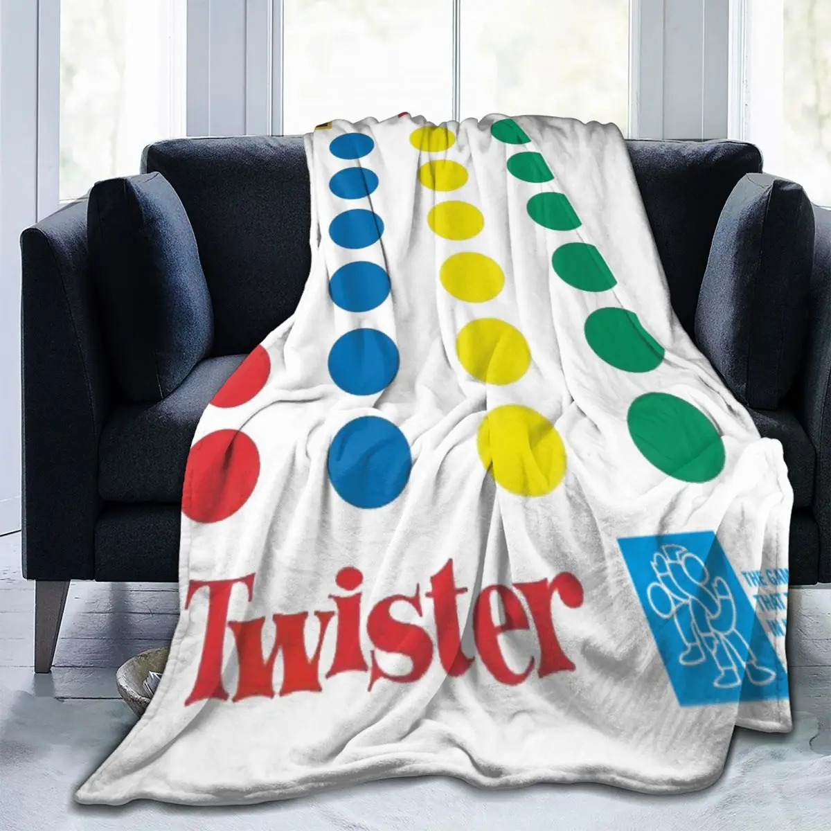 Throw Blanket The Twister Game Micro Fleece Blanket Four Sizes Blanket Personalized Portable For Living Room AntiPilling Blanket