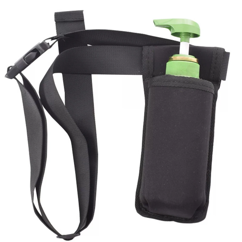 1 Piece Adjustable Essential Oil Waist Pack Physiotherapist Tool Pouch Massage Essence Lotion Bottle Storage Hanging Bag Black
