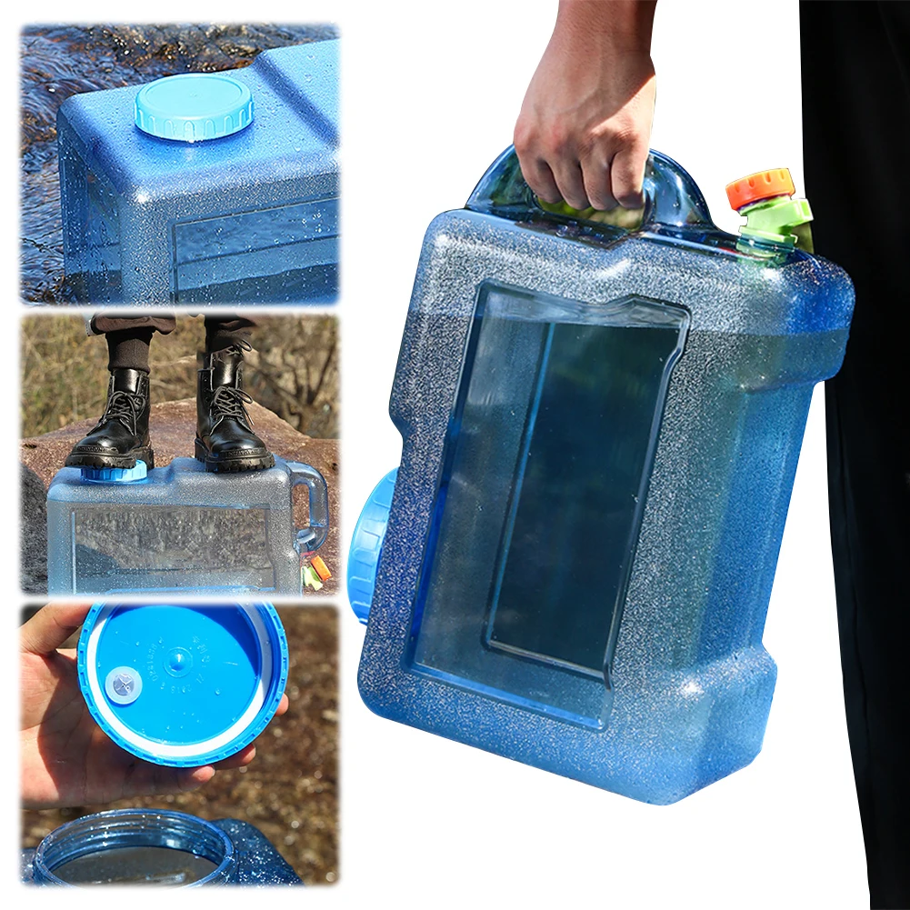 25L دلو للمياه النقية سعة كبيرة حاوية تخزين المياه مانعة للتسرب برميل المياه المعدنية لجولة القيادة الذاتية