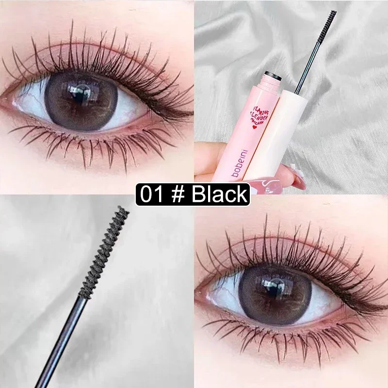 Rímel de fibra 3d marrom, preto, maquiagem, escova ultrafina, alonga os cílios, à prova d'água, secagem rápida, natural, curvador, comestics