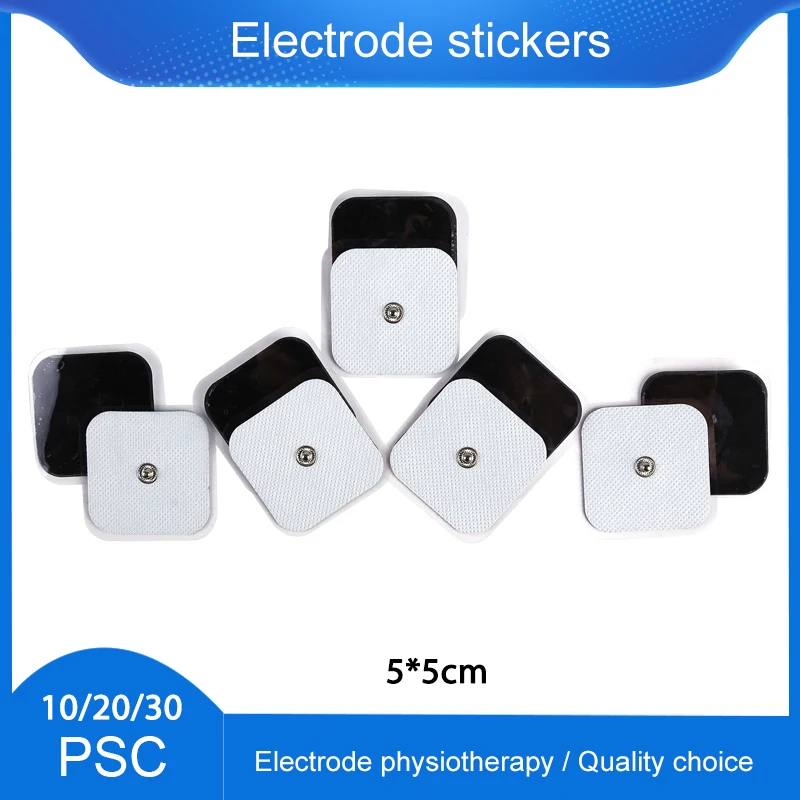 

5x5cm Electrode Pads Reusable Tens Ems Nerve Muscle Stimulator For Pulse Digital Acupuncture Pulse Massage For Body Slimming