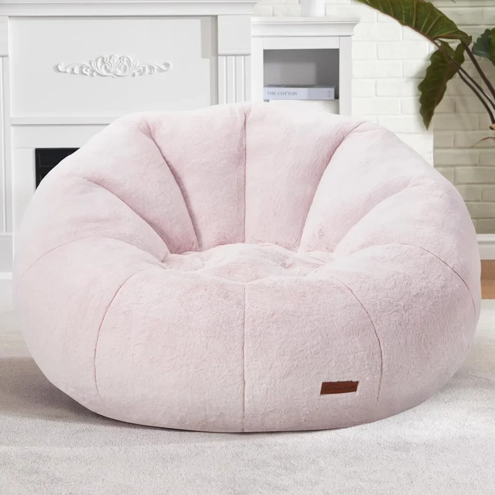 Bean Bag Chairs Large Bean Bag Couch for Adults Stuffed Sofa Chair Comfy Giant Bean Bag Chair with Spacious Design